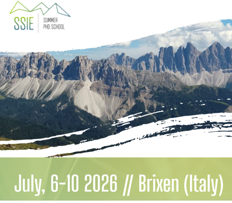 PhD Summer School SSIE 2026: Registrations are open!